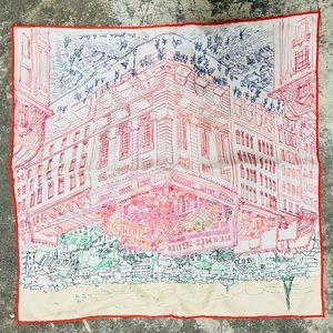New in Box Hermes Multi Le Jardin Silk Gavroche Scarf
